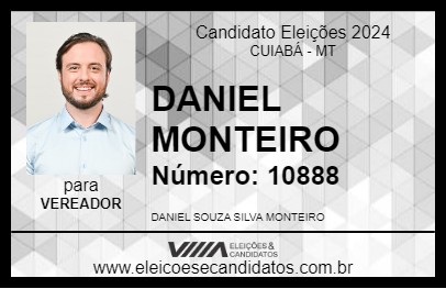 Candidato DANIEL MONTEIRO 2024 - CUIABÁ - Eleições