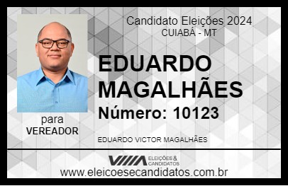 Candidato EDUARDO MAGALHÃES 2024 - CUIABÁ - Eleições