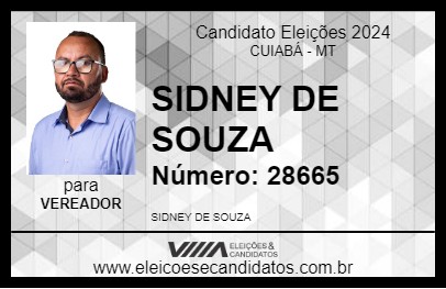 Candidato SIDNEY DE SOUZA 2024 - CUIABÁ - Eleições