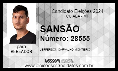 Candidato SANSÃO 2024 - CUIABÁ - Eleições