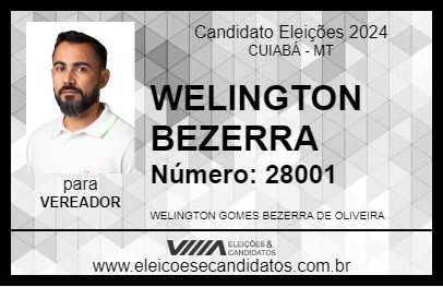 Candidato WELINGTON BEZERRA 2024 - CUIABÁ - Eleições