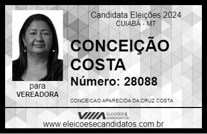 Candidato CONCEIÇÃO COSTA 2024 - CUIABÁ - Eleições