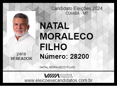 Candidato NATAL MORALECO FILHO 2024 - CUIABÁ - Eleições