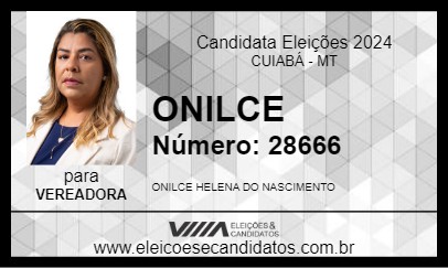 Candidato ONILCE 2024 - CUIABÁ - Eleições