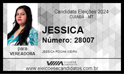 Candidato JESSICA 2024 - CUIABÁ - Eleições