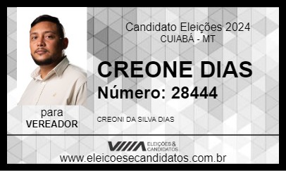 Candidato CREONE DIAS 2024 - CUIABÁ - Eleições