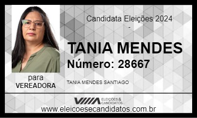 Candidato TANIA MENDES 2024 - CUIABÁ - Eleições