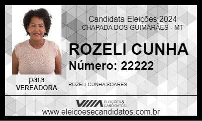 Candidato ROZELI CUNHA 2024 - CHAPADA DOS GUIMARÃES - Eleições