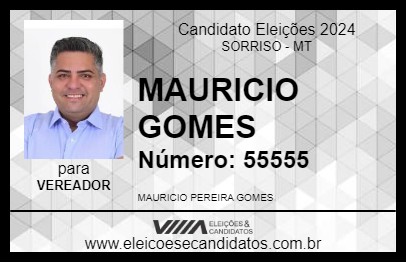 Candidato MAURICIO GOMES 2024 - SORRISO - Eleições