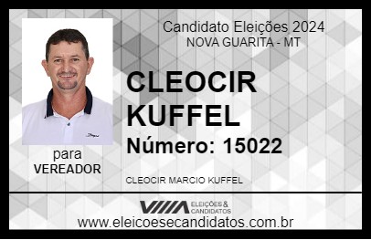 Candidato CLEOCIR KUFFEL 2024 - NOVA GUARITA - Eleições