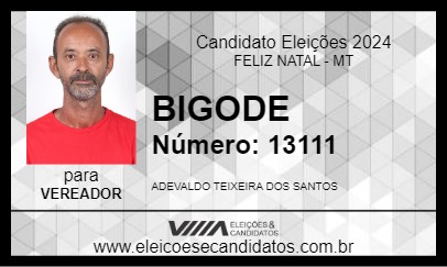 Candidato BIGODE 2024 - FELIZ NATAL - Eleições