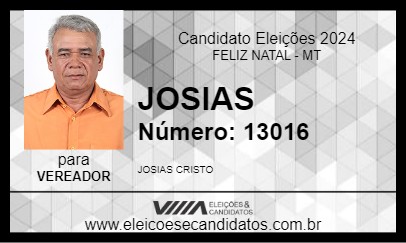 Candidato JOSIAS 2024 - FELIZ NATAL - Eleições