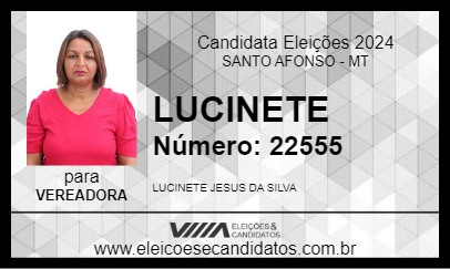 Candidato LUCINETE 2024 - SANTO AFONSO - Eleições