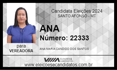 Candidato ANA 2024 - SANTO AFONSO - Eleições