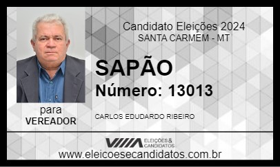 Candidato SAPÃO 2024 - SANTA CARMEM - Eleições