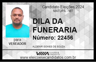 Candidato DILA DA FUNERARIA 2024 - MATUPÁ - Eleições