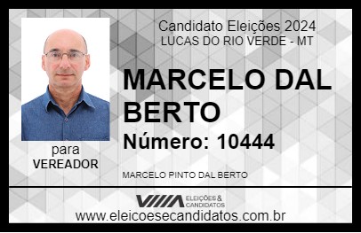 Candidato MARCELO DAL BERTO 2024 - LUCAS DO RIO VERDE - Eleições