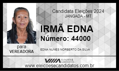 Candidato IRMÃ EDNA 2024 - JANGADA - Eleições