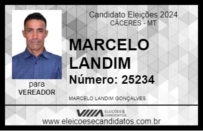 Candidato MARCELO LANDIM 2024 - CÁCERES - Eleições