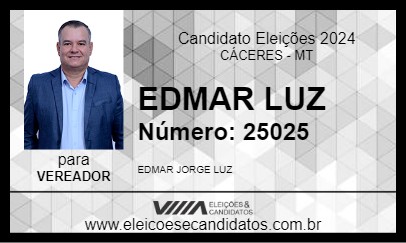 Candidato EDMAR LUZ 2024 - CÁCERES - Eleições