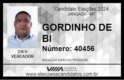 Candidato GORDINHO DE BI 2024 - JANGADA - Eleições