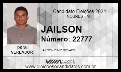 Candidato JAILSON 2024 - NOBRES - Eleições