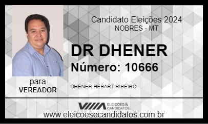 Candidato DR DHENER 2024 - NOBRES - Eleições