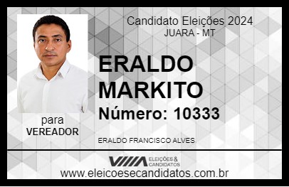 Candidato ERALDO MARKITO 2024 - JUARA - Eleições