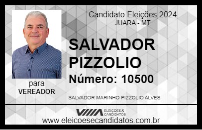 Candidato SALVADOR PIZZOLIO 2024 - JUARA - Eleições