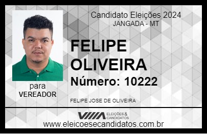 Candidato FELIPE OLIVEIRA 2024 - JANGADA - Eleições