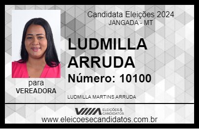 Candidato LUDMILLA  ARRUDA 2024 - JANGADA - Eleições