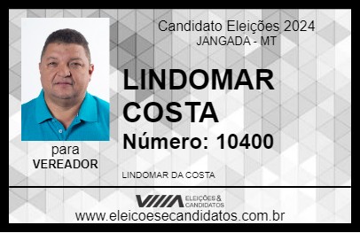 Candidato LINDOMAR COSTA 2024 - JANGADA - Eleições