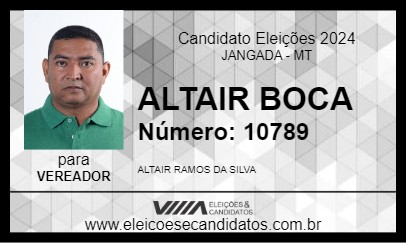 Candidato ALTAIR BOCA 2024 - JANGADA - Eleições