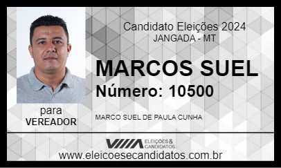 Candidato MARCOS SUEL 2024 - JANGADA - Eleições