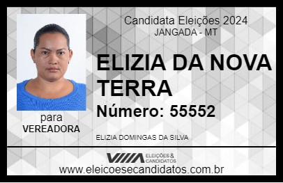 Candidato ELIZIA DA NOVA TERRA 2024 - JANGADA - Eleições