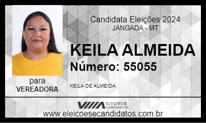 Candidato KEILA ALMEIDA 2024 - JANGADA - Eleições