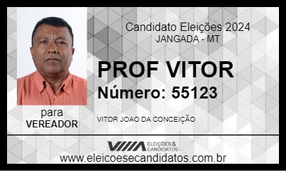 Candidato PROF VITOR 2024 - JANGADA - Eleições