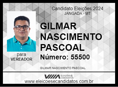 Candidato GILMAR NASCIMENTO PASCOAL 2024 - JANGADA - Eleições