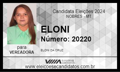 Candidato ELONI 2024 - NOBRES - Eleições