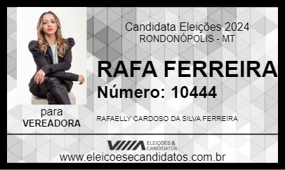 Candidato RAFA FERREIRA 2024 - RONDONÓPOLIS - Eleições