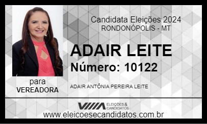 Candidato ADAIR LEITE 2024 - RONDONÓPOLIS - Eleições