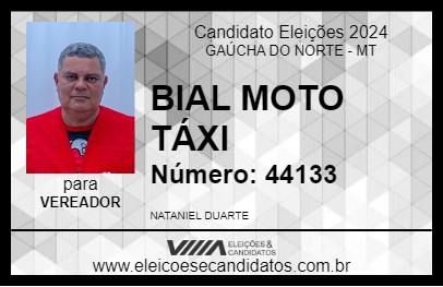 Candidato BIAL MOTO TÁXI 2024 - GAÚCHA DO NORTE - Eleições