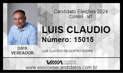 Candidato LUIS CLAUDIO 2024 - CUIABÁ - Eleições