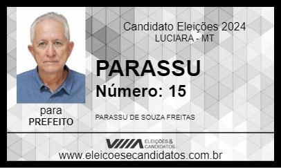 Candidato PARASSU 2024 - LUCIARA - Eleições