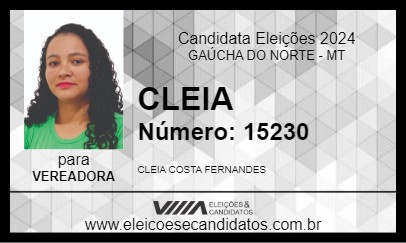 Candidato CLEIA 2024 - GAÚCHA DO NORTE - Eleições