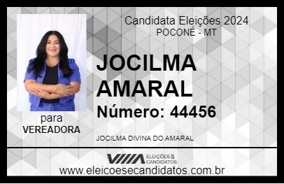 Candidato JOCILMA AMARAL 2024 - POCONÉ - Eleições