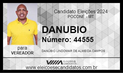 Candidato DANUBIO 2024 - POCONÉ - Eleições