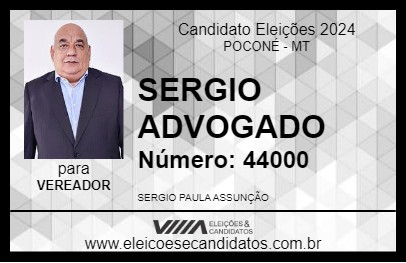 Candidato SERJÃO ADVOGADO 2024 - POCONÉ - Eleições