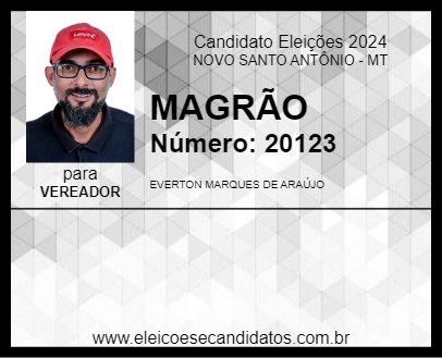 Candidato MAGRÃO 2024 - NOVO SANTO ANTÔNIO - Eleições