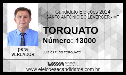 Candidato TORQUATO 2024 - SANTO ANTÔNIO DO LEVERGER - Eleições